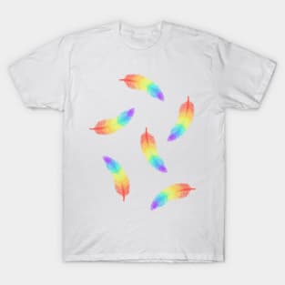 Technicolour Feathers T-Shirt